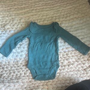 Teal Long Sleeve Kids One Piece